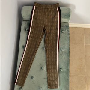 Zara pattern striped leggings